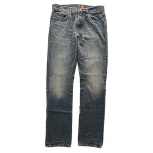 J.Crew 770 Straight Fit Distressed Denim Jeans Mens 29x32 Medium Wash Classic